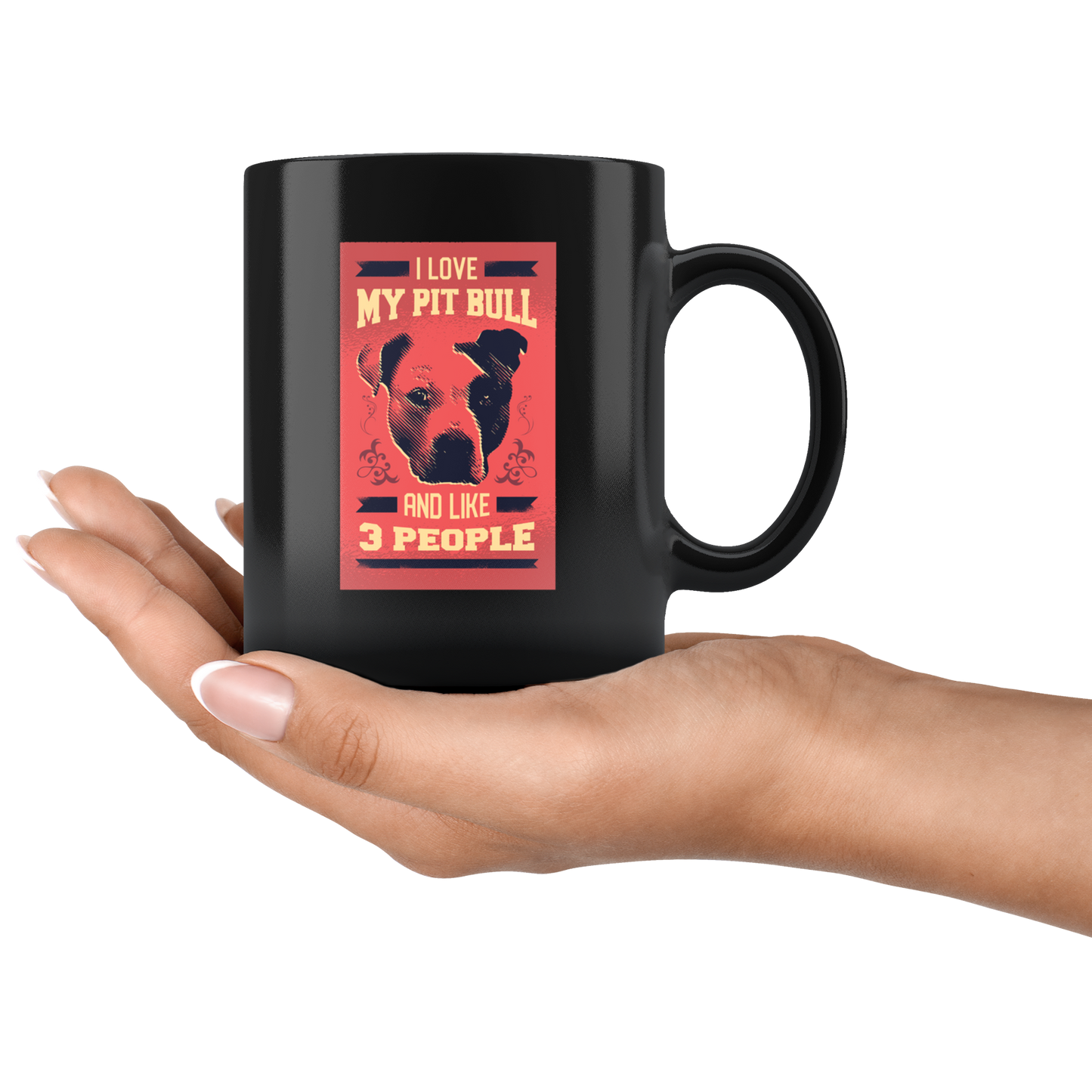 Pitbull Love | Black Mug