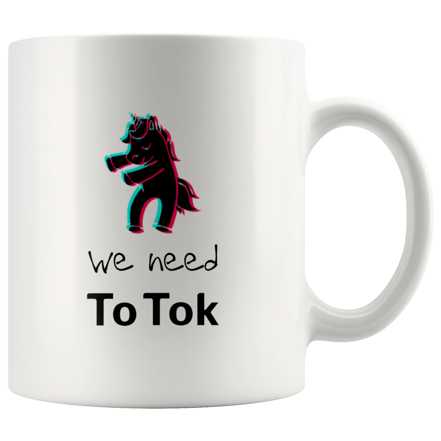 Funny TikTok Unicorn | TikTok White Mug