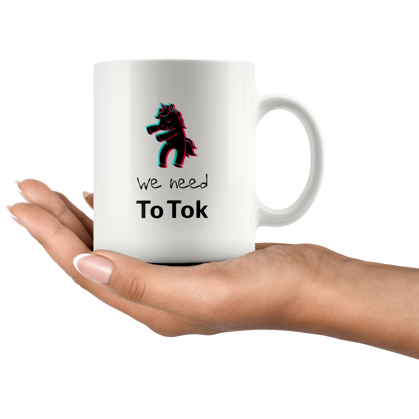 Funny TikTok Unicorn | TikTok White Mug