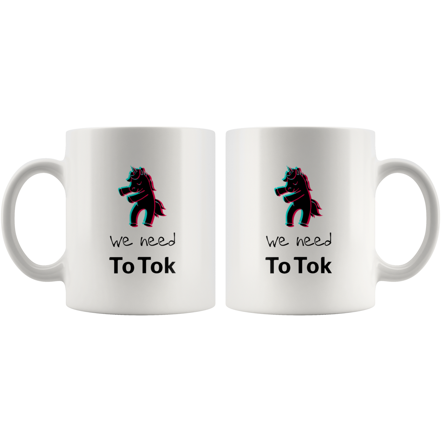 Funny TikTok Unicorn | TikTok White Mug