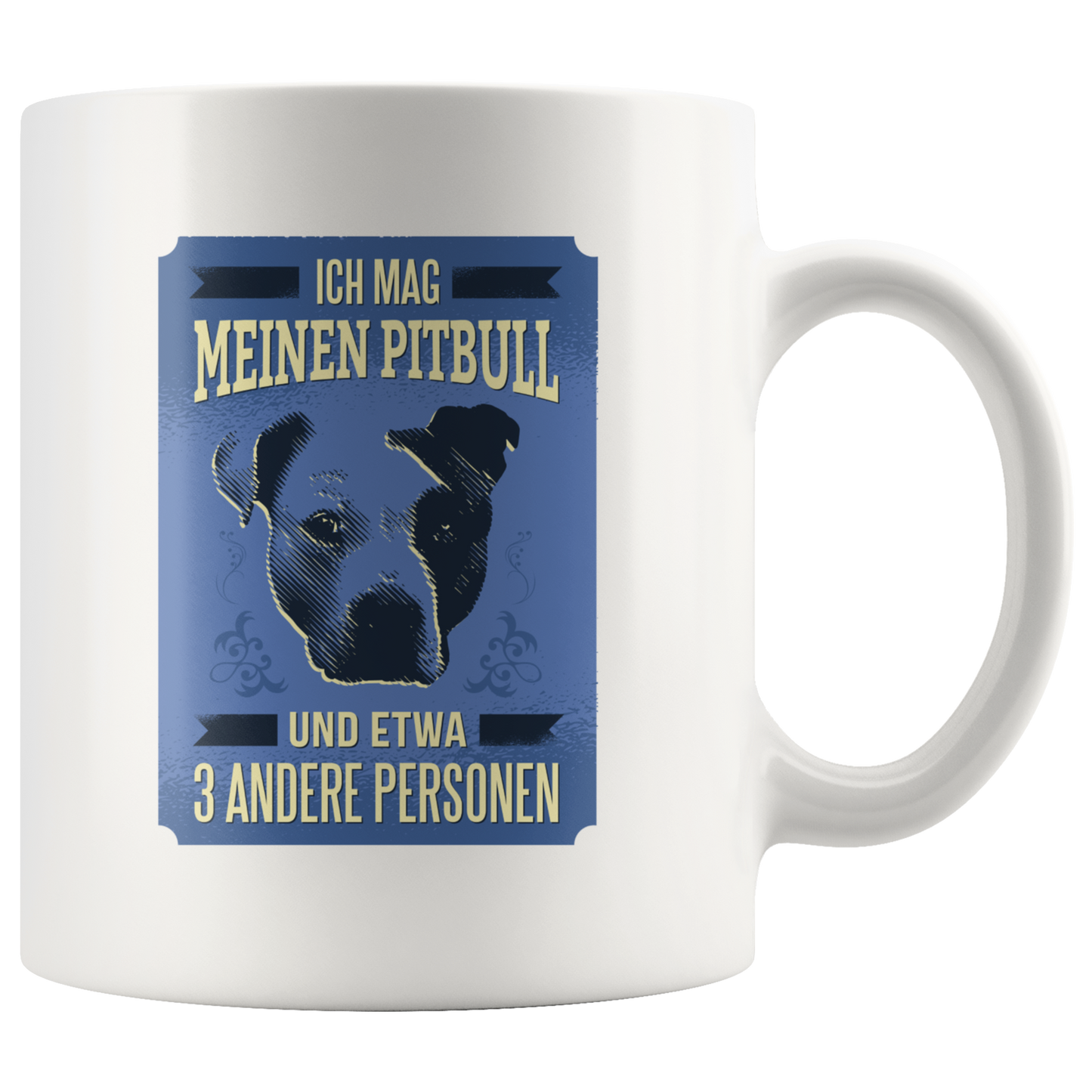 Pitbull Love, German | White Mug