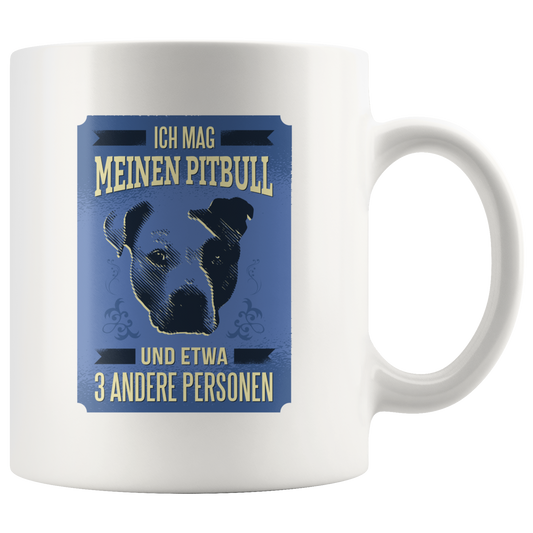 Pitbull Love, German | White Mug