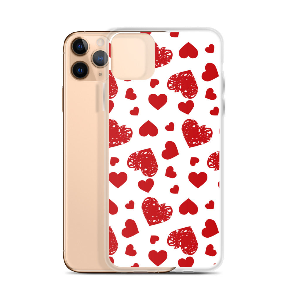 Valentine's Stamped Heart iPhone Case