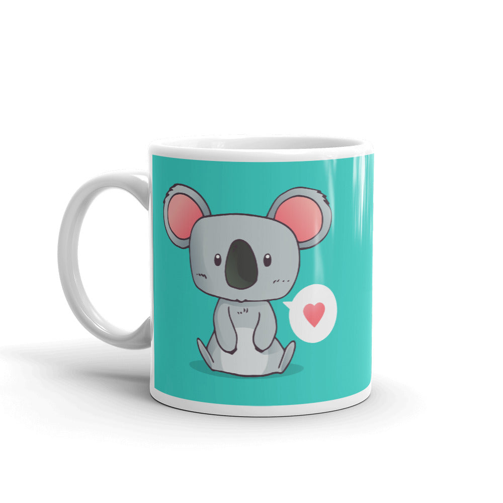 Cute Cartoon Koala Whit Glossy Mug