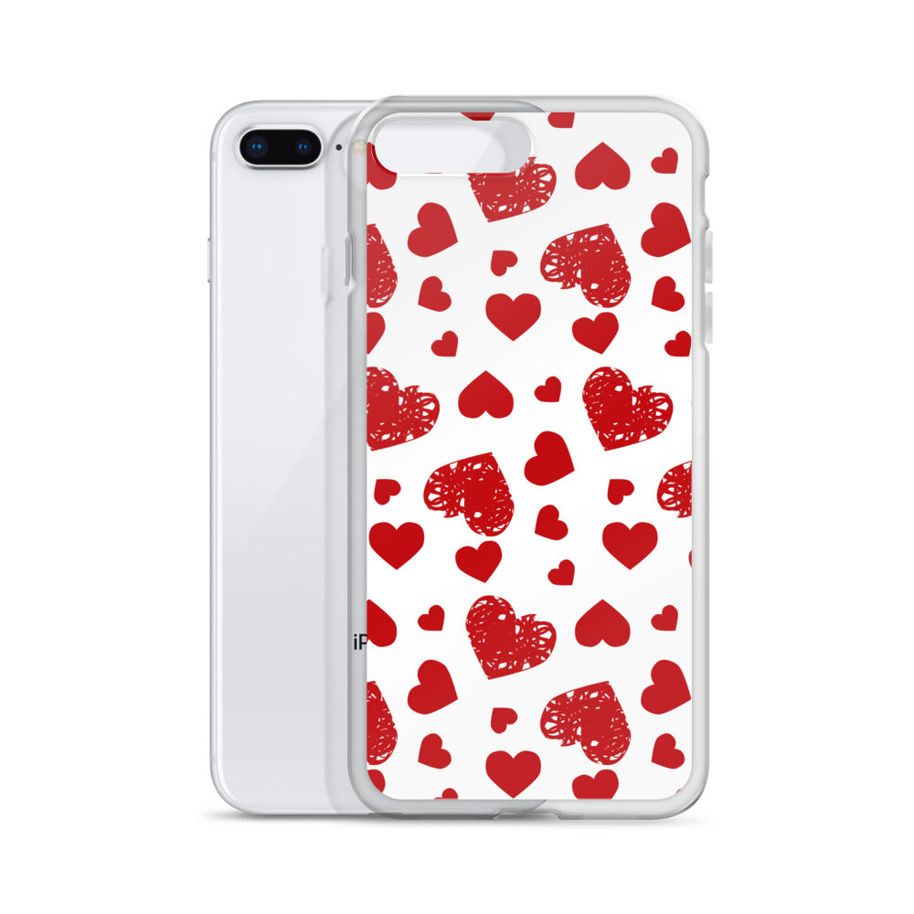 Valentine's Stamped Heart iPhone Case