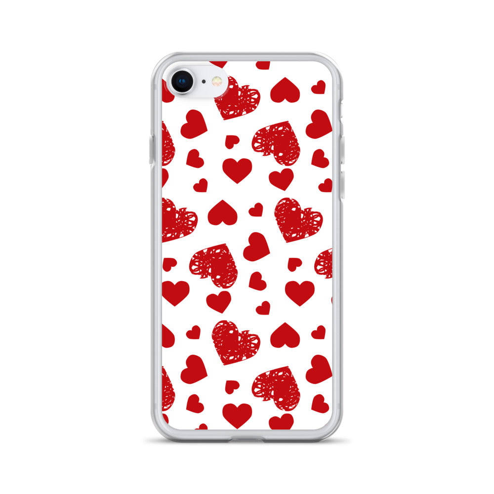 Valentine's Stamped Heart iPhone Case