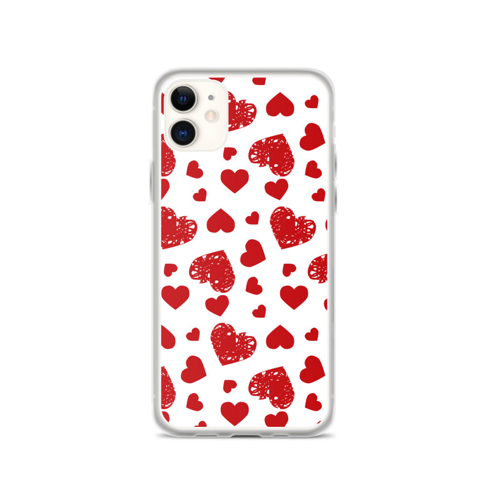 Valentine's Stamped Heart iPhone Case