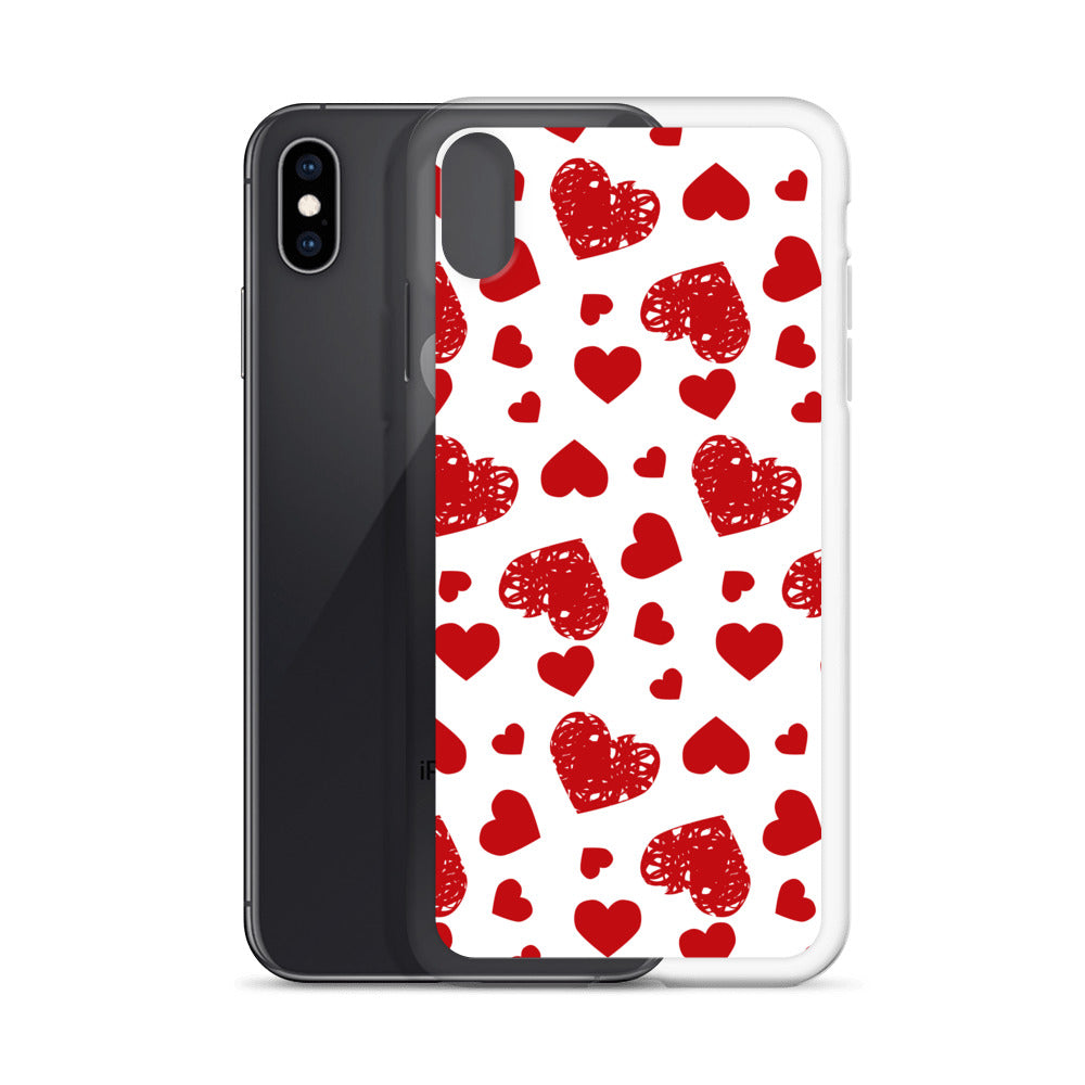 Valentine's Stamped Heart iPhone Case