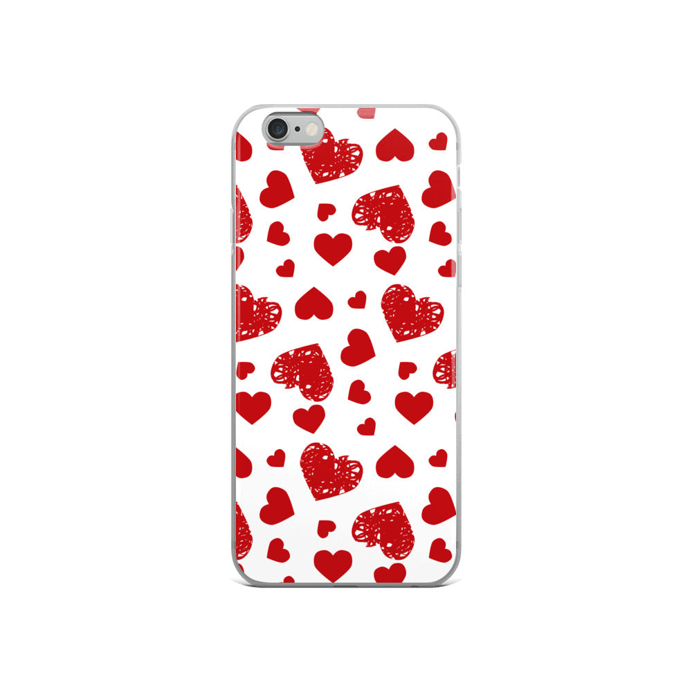 Valentine's Stamped Heart iPhone Case