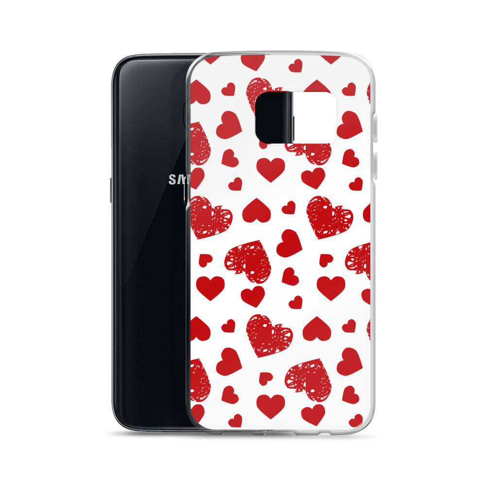 Valentine's Stamped Heart Samsung Case