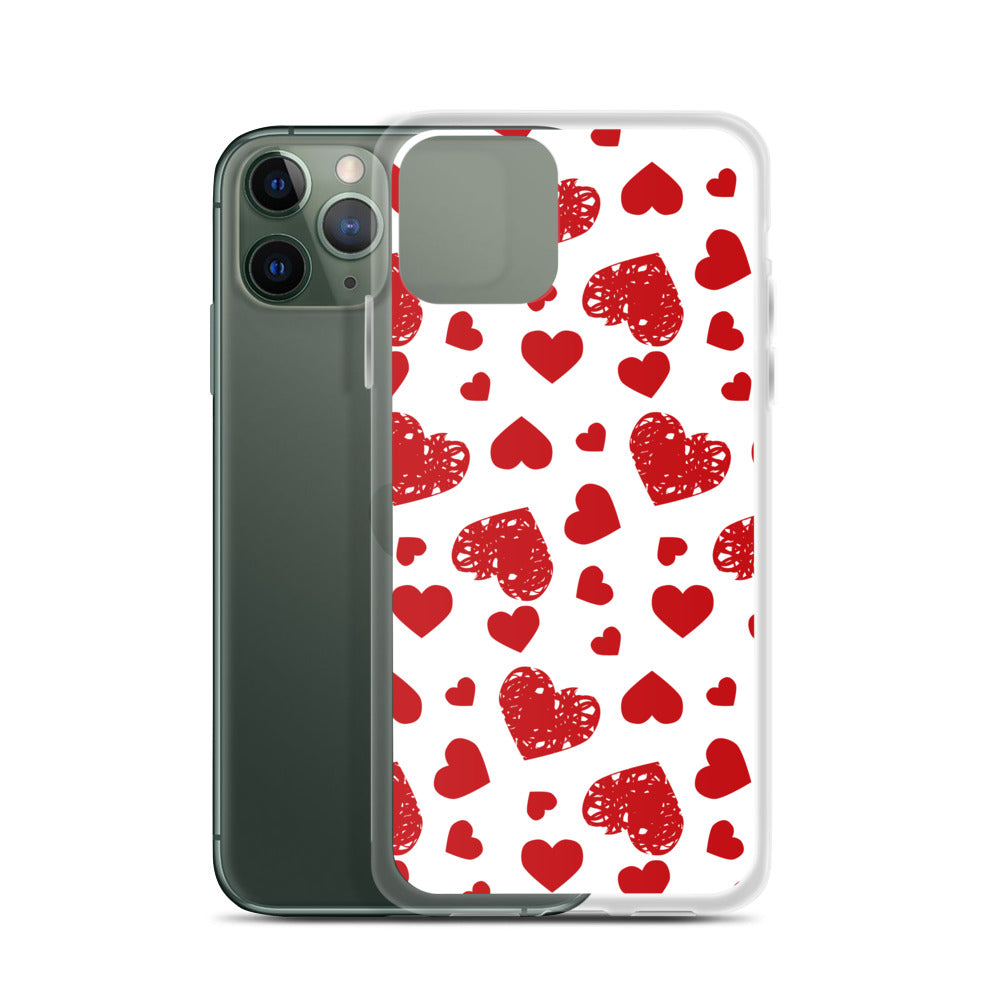 Valentine's Stamped Heart iPhone Case