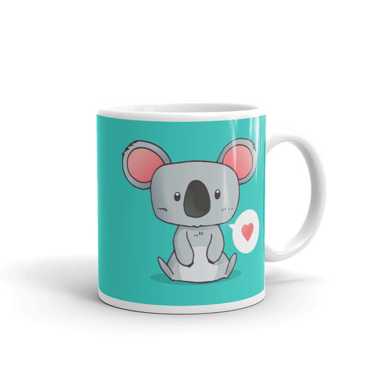 Cute Cartoon Koala Whit Glossy Mug