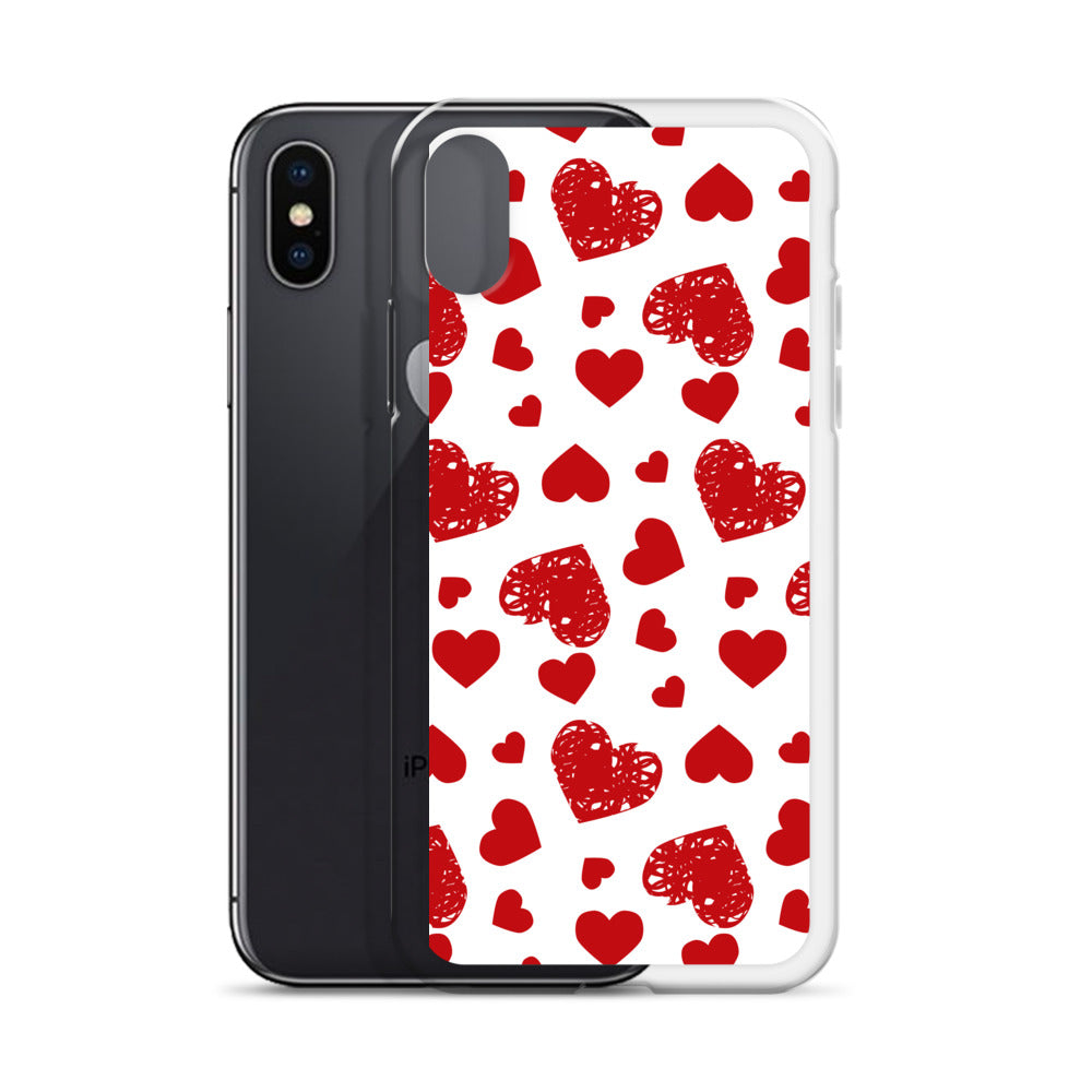 Valentine's Stamped Heart iPhone Case