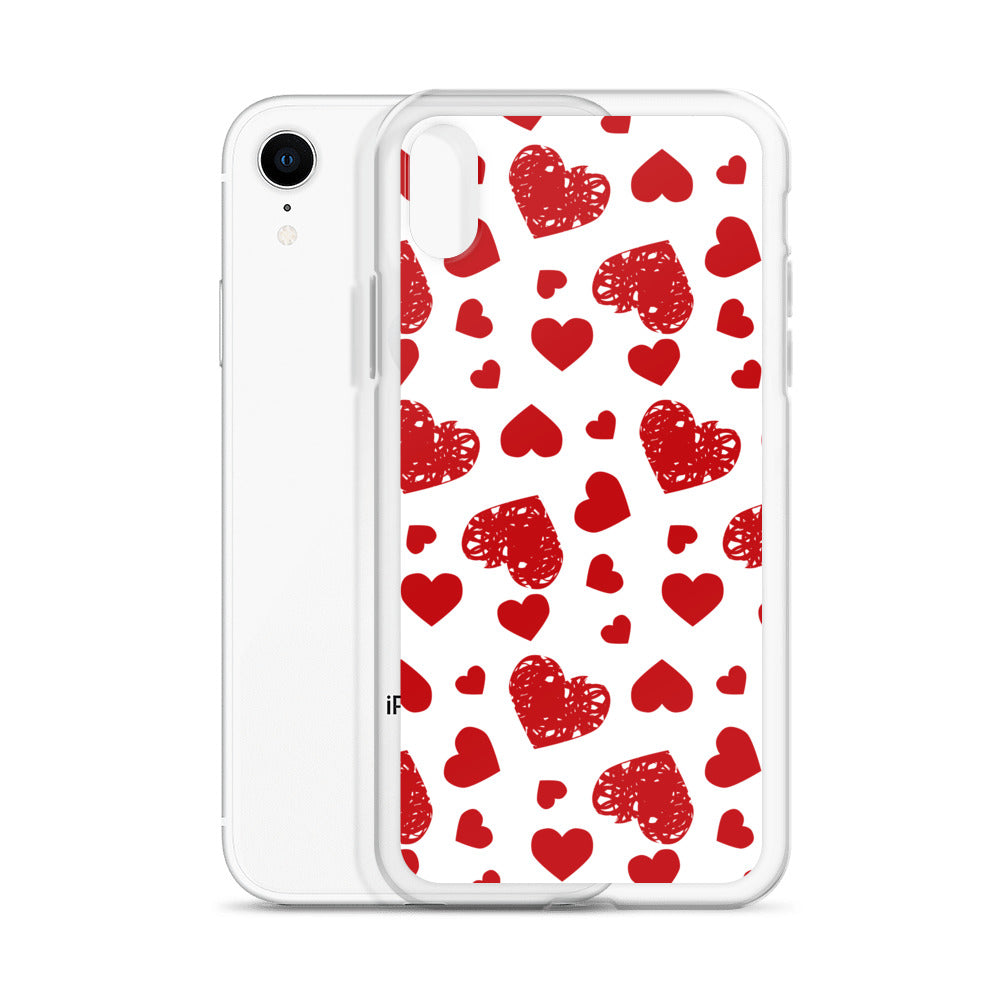 Valentine's Stamped Heart iPhone Case