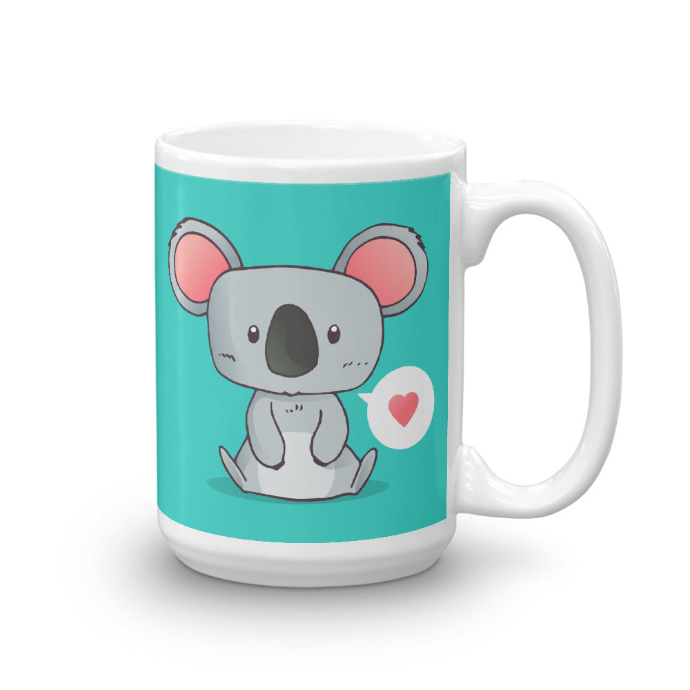 Cute Cartoon Koala Whit Glossy Mug