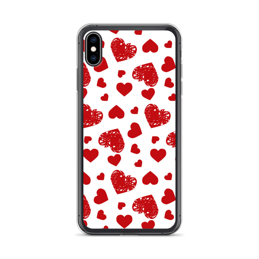 Valentine's Stamped Heart iPhone Case