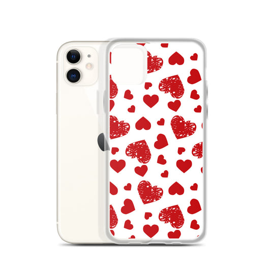 Valentine's Stamped Heart iPhone Case