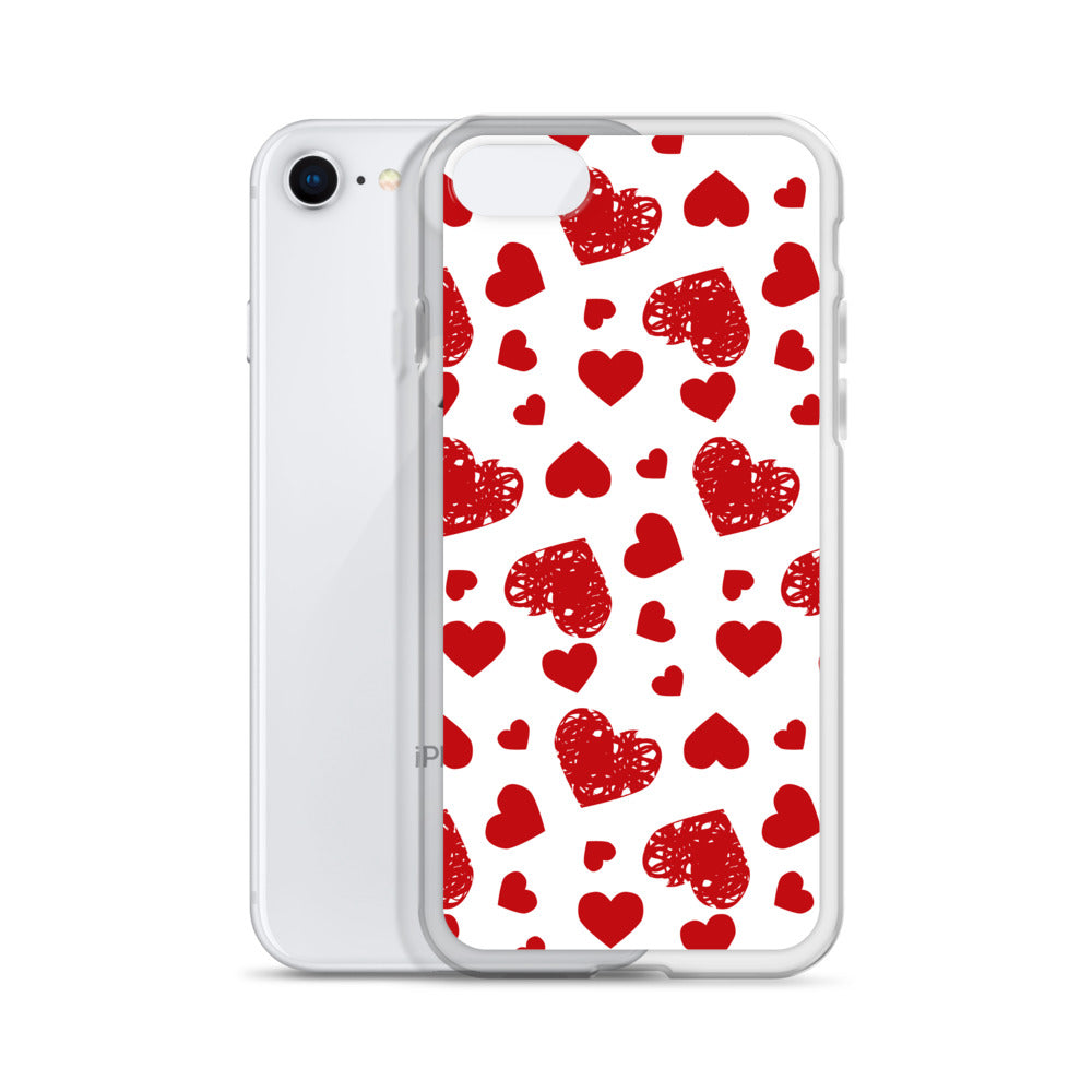 Valentine's Stamped Heart iPhone Case