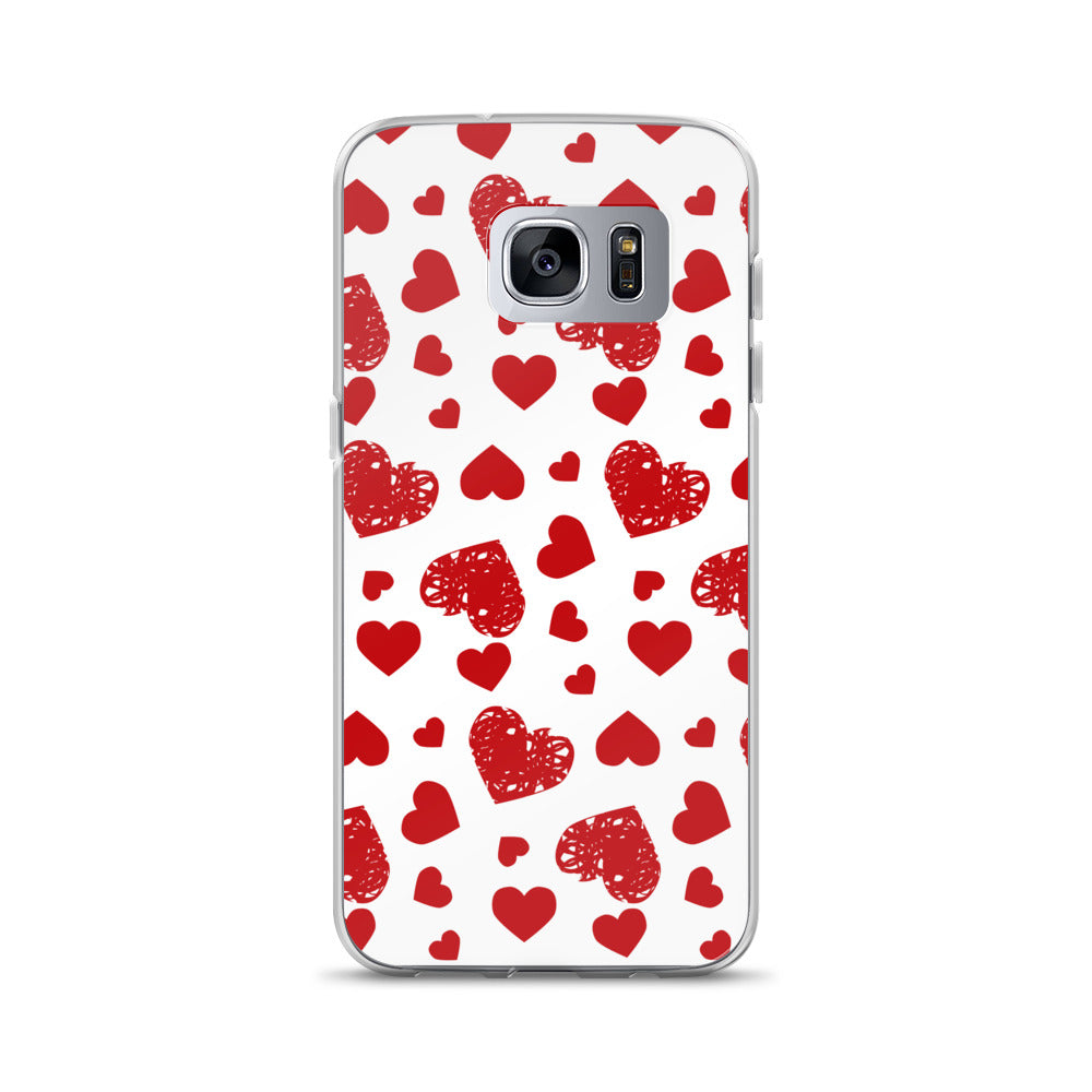 Valentine's Stamped Heart Samsung Case