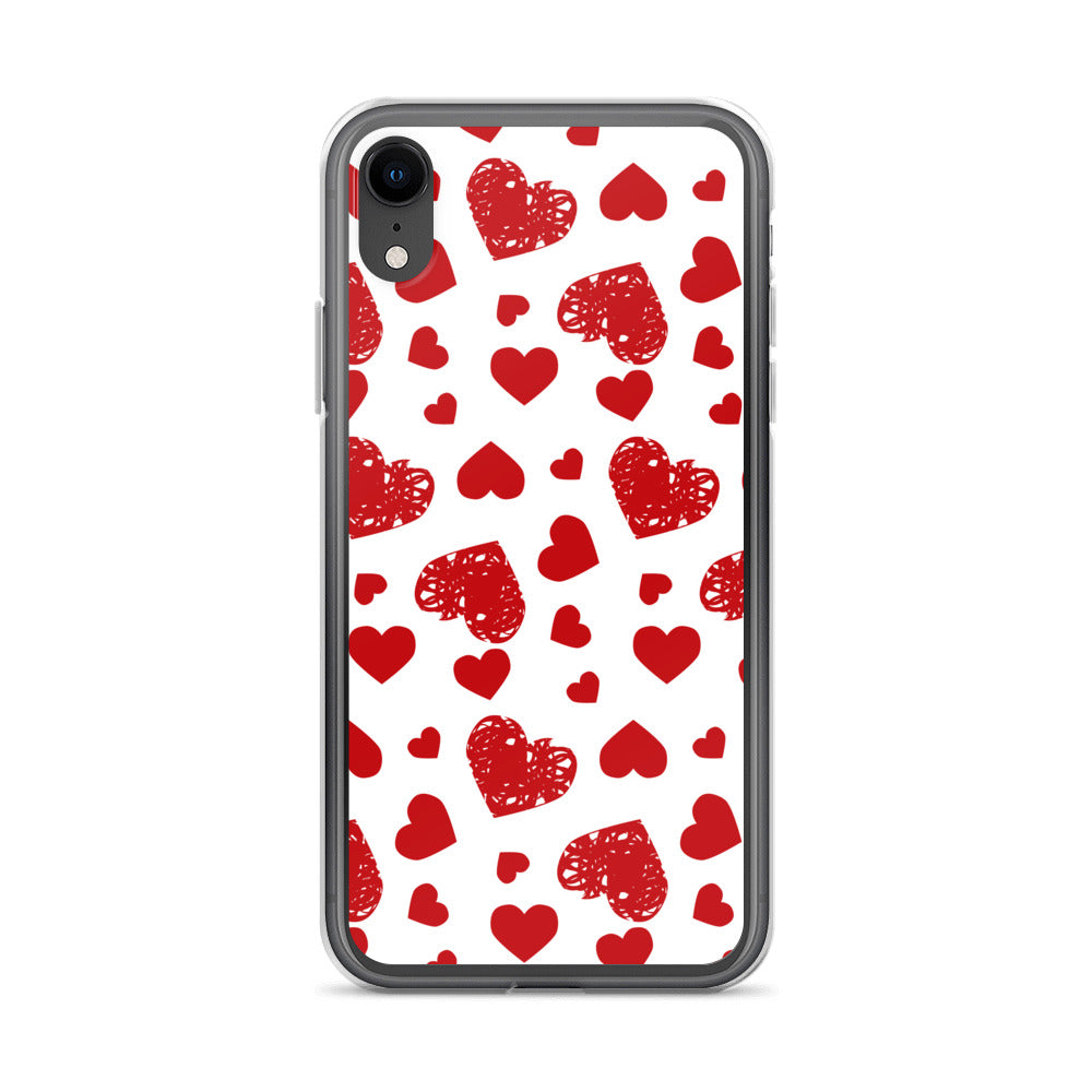 Valentine's Stamped Heart iPhone Case