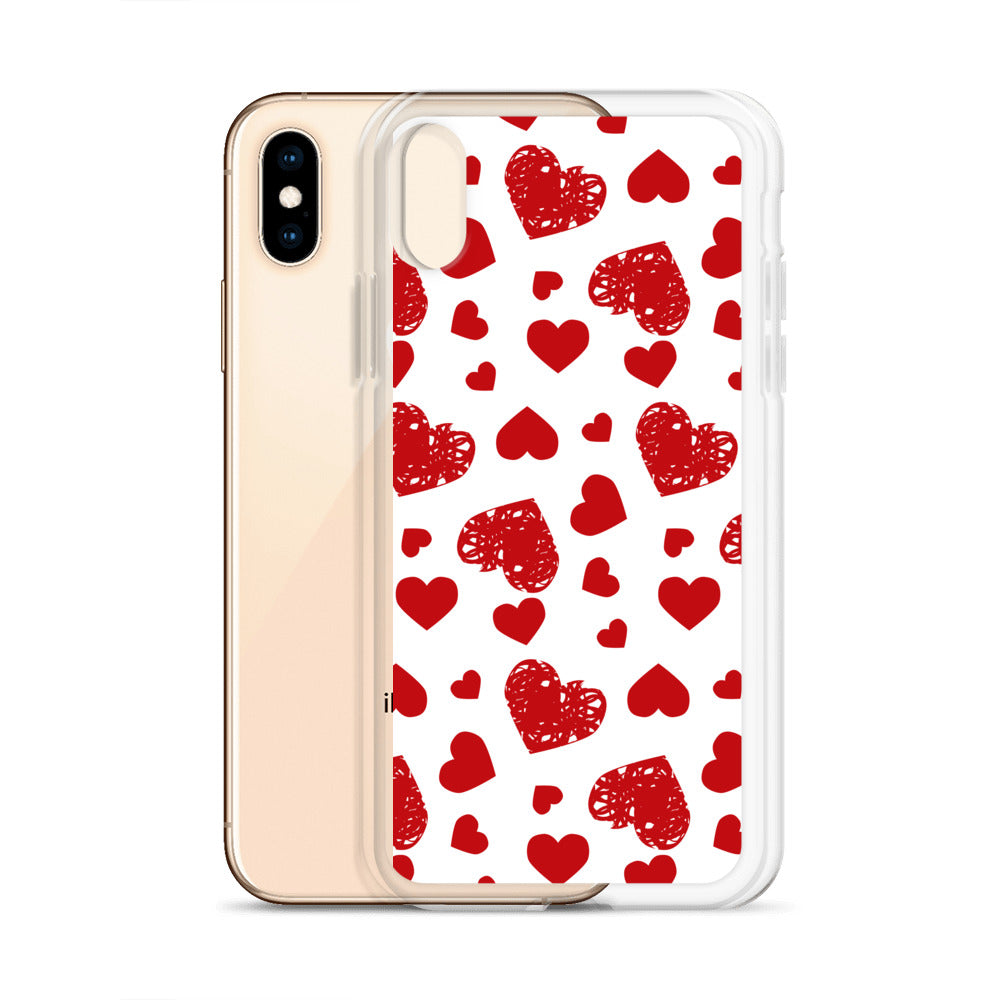 Valentine's Stamped Heart iPhone Case