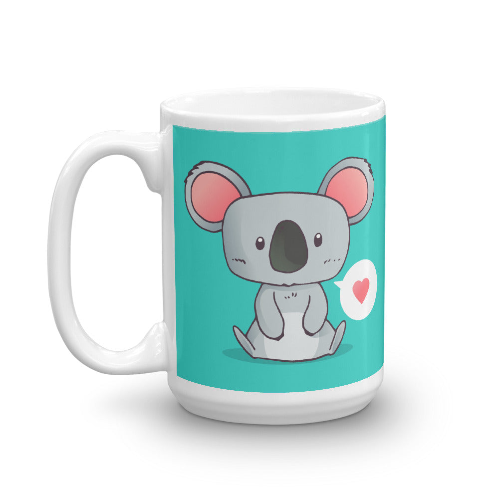 Cute Cartoon Koala Whit Glossy Mug