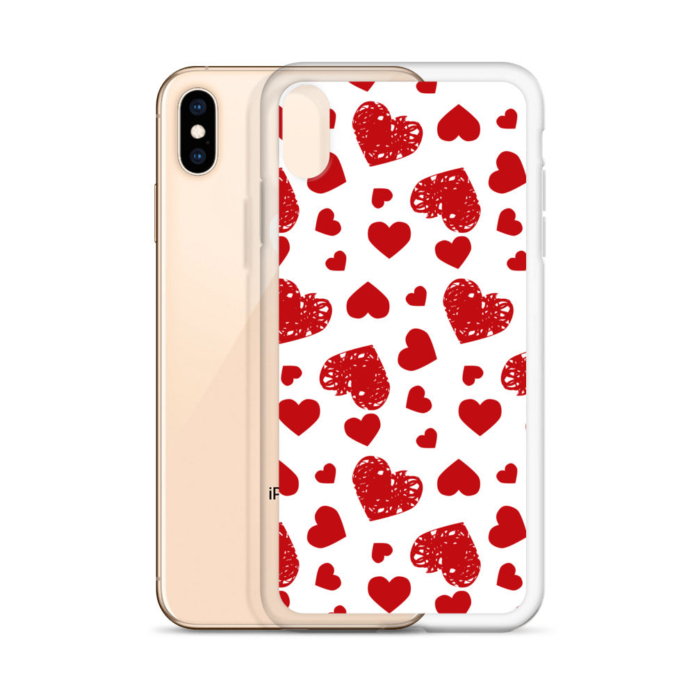 Valentine's Stamped Heart iPhone Case