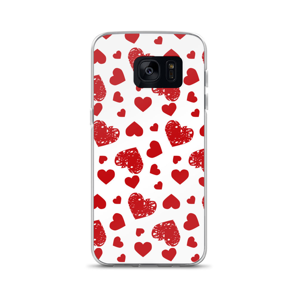 Valentine's Stamped Heart Samsung Case