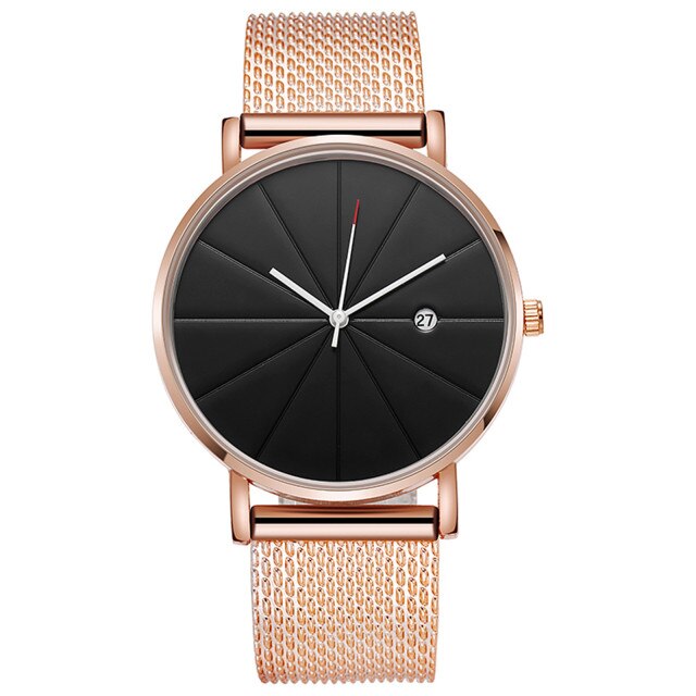 2021 Minimalist Men&#39;s Fashion Ultra Thin Watches Simple Men Business Stainless Steel Mesh Belt Quartz Watch Relogio Masculino