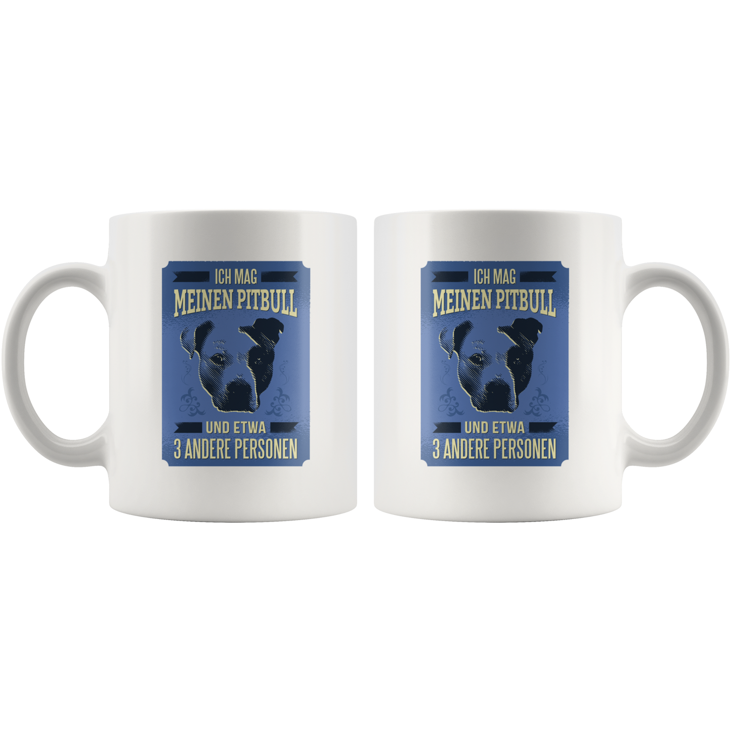 Pitbull Love, German | White Mug