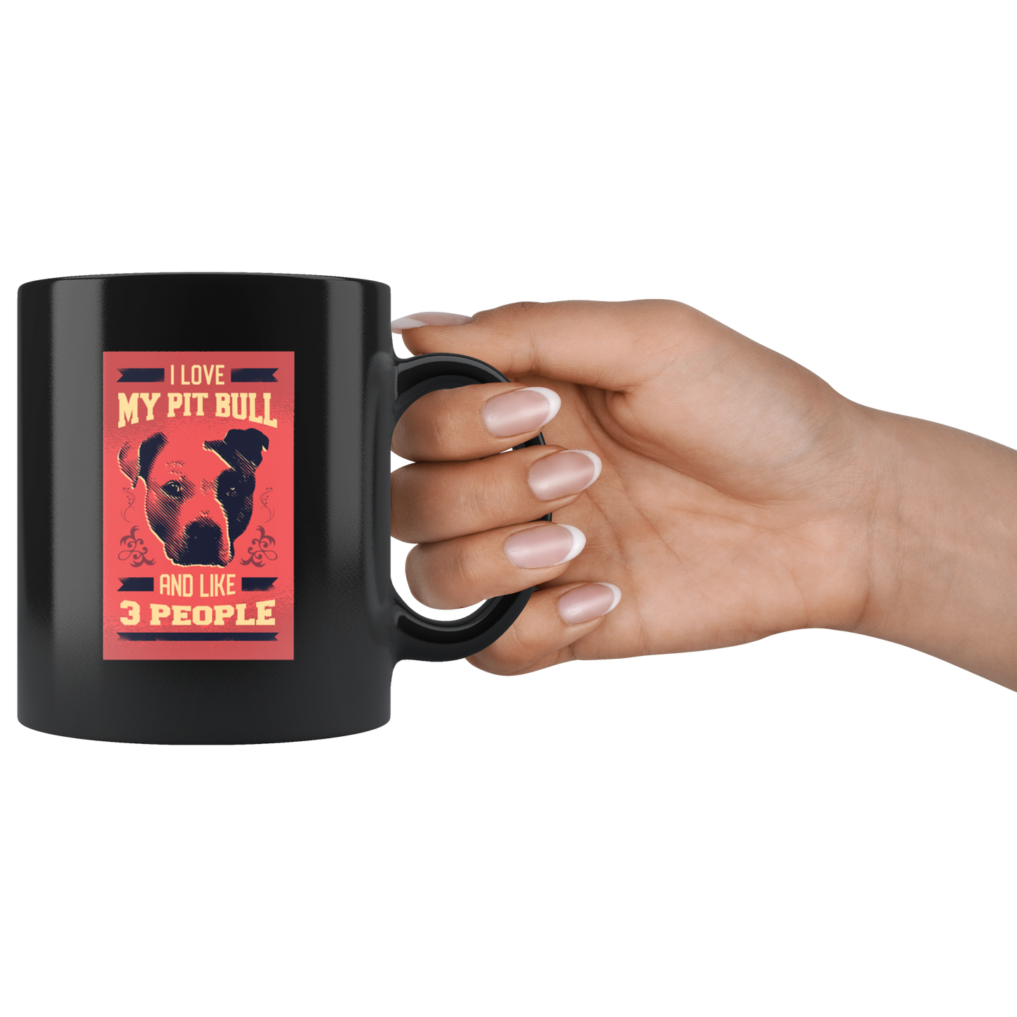 Pitbull Love | Black Mug