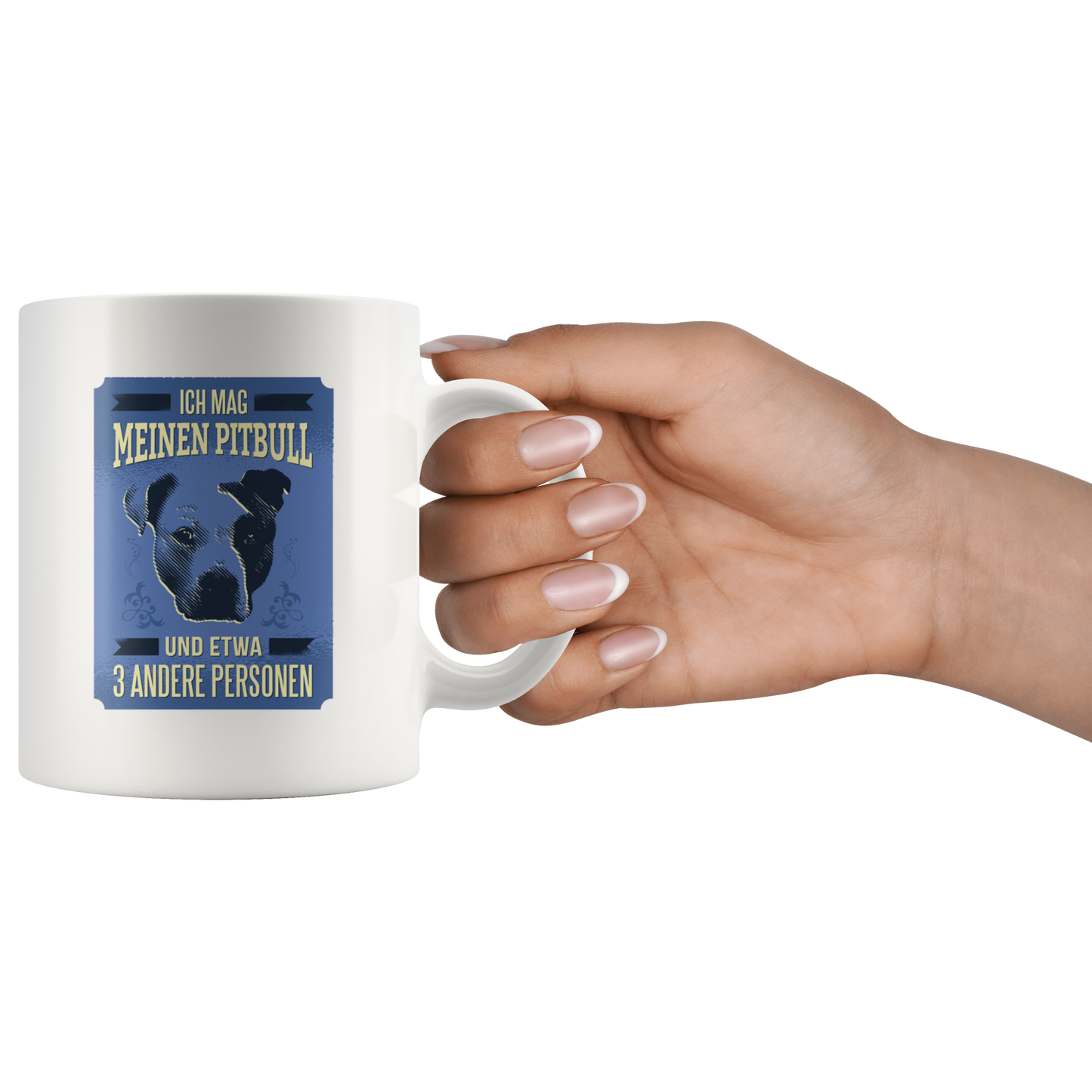 Pitbull Love, German | White Mug