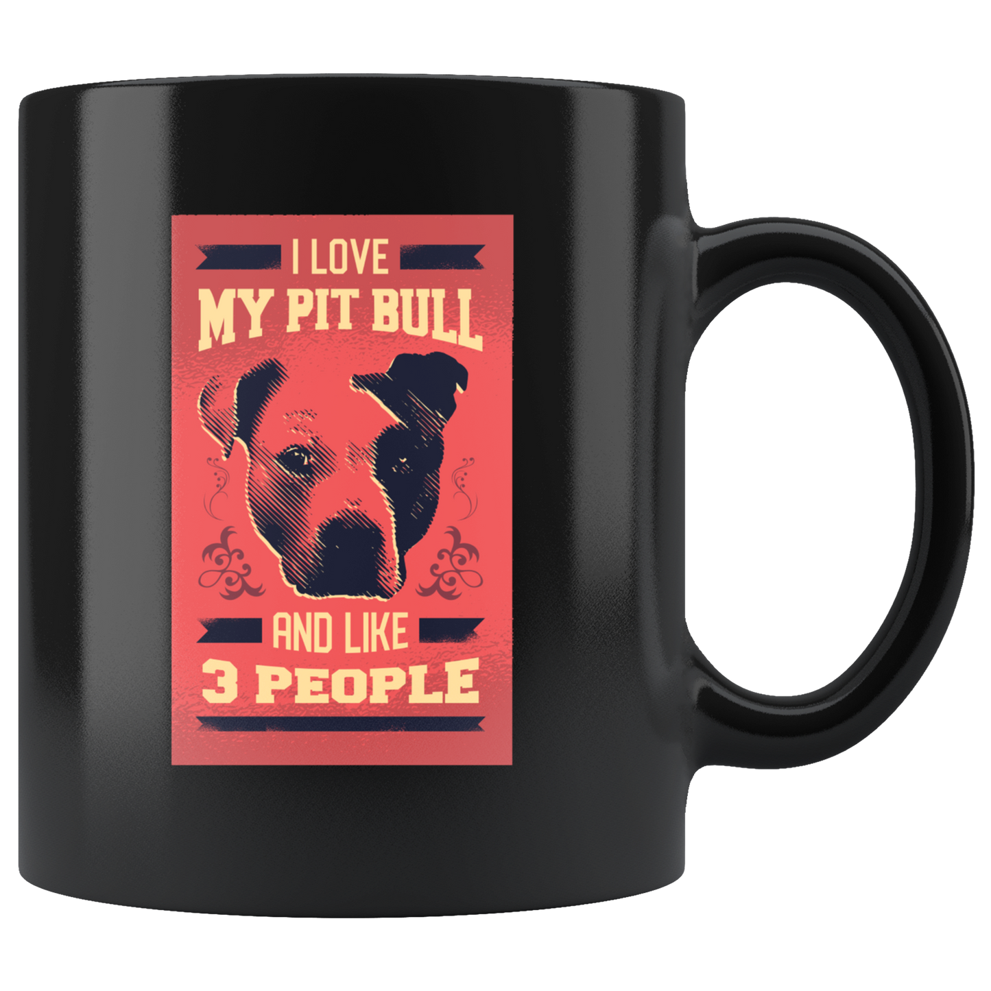 Pitbull Love | Black Mug