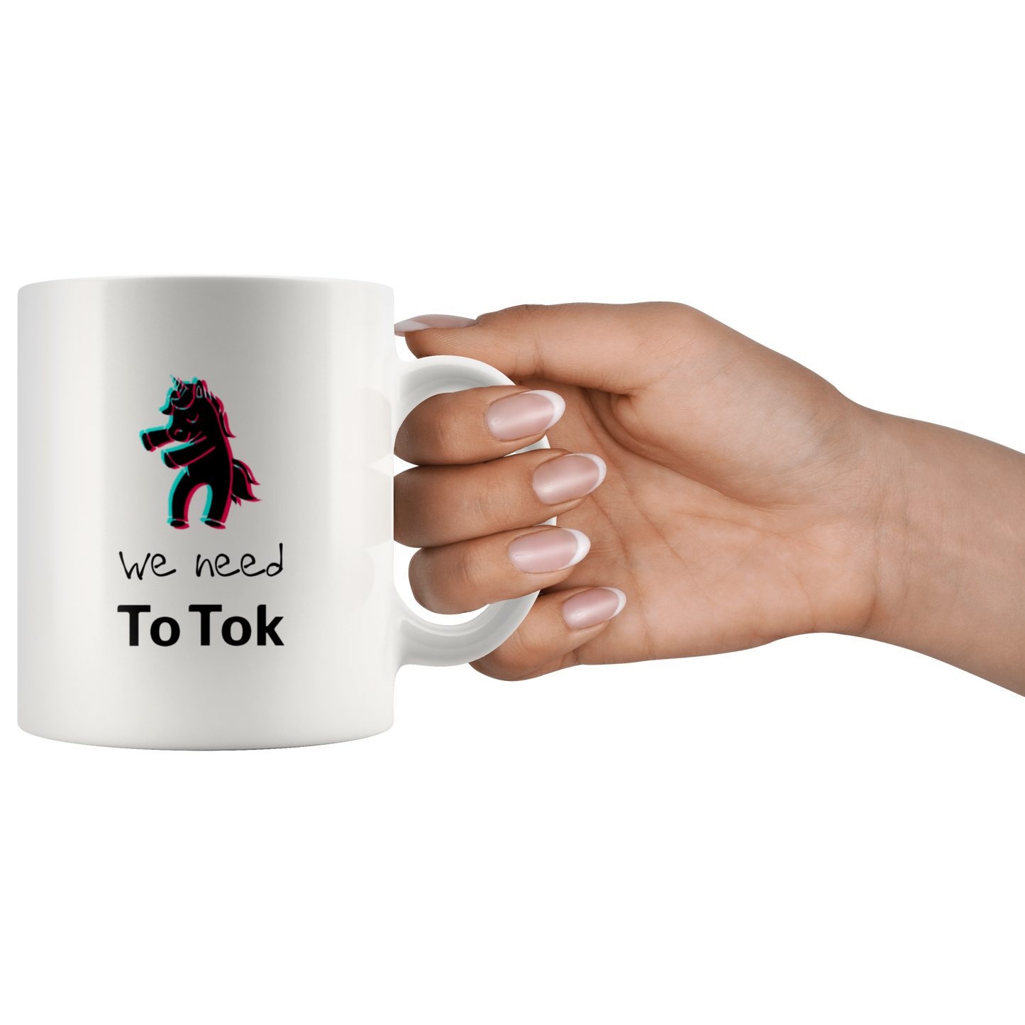 Funny TikTok Unicorn | TikTok White Mug